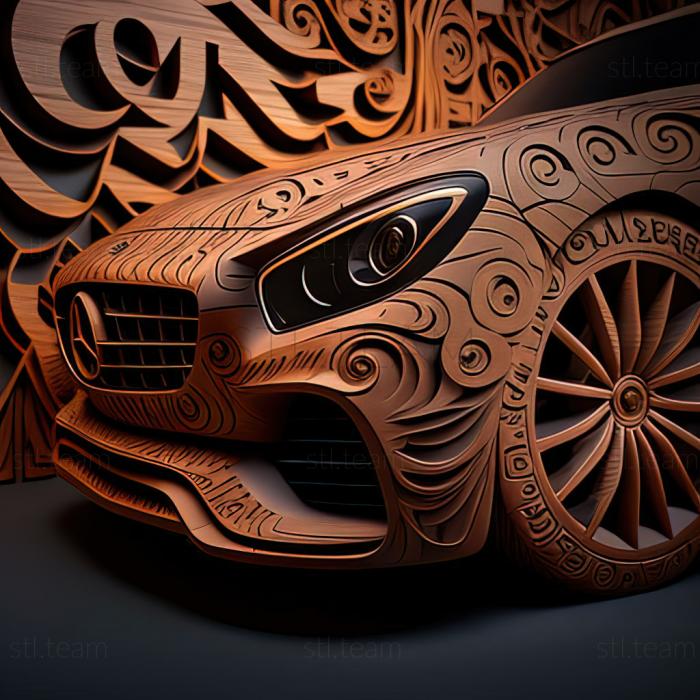 3D model Mercedes AMG GT (STL)